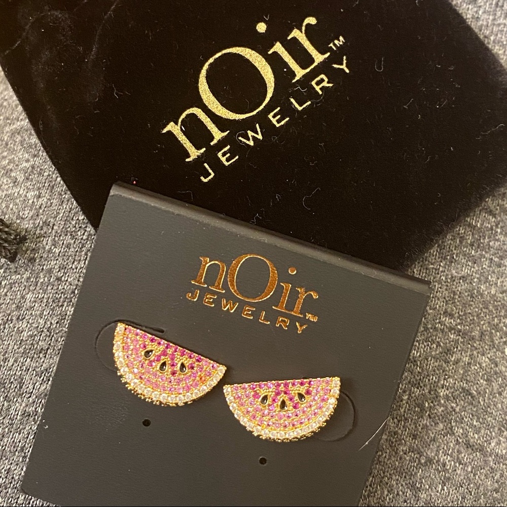 nOir Jewelry Watermelon Stud Earrings